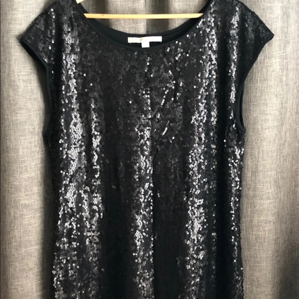 Black sequined dress